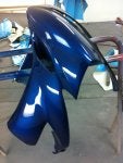 Blue Automotive exterior Fender Leg Electric blue